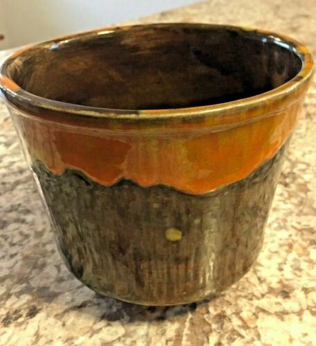 Mid Century CAL ORIG #470 USA Planter -  Drip Glaze - California Pottery