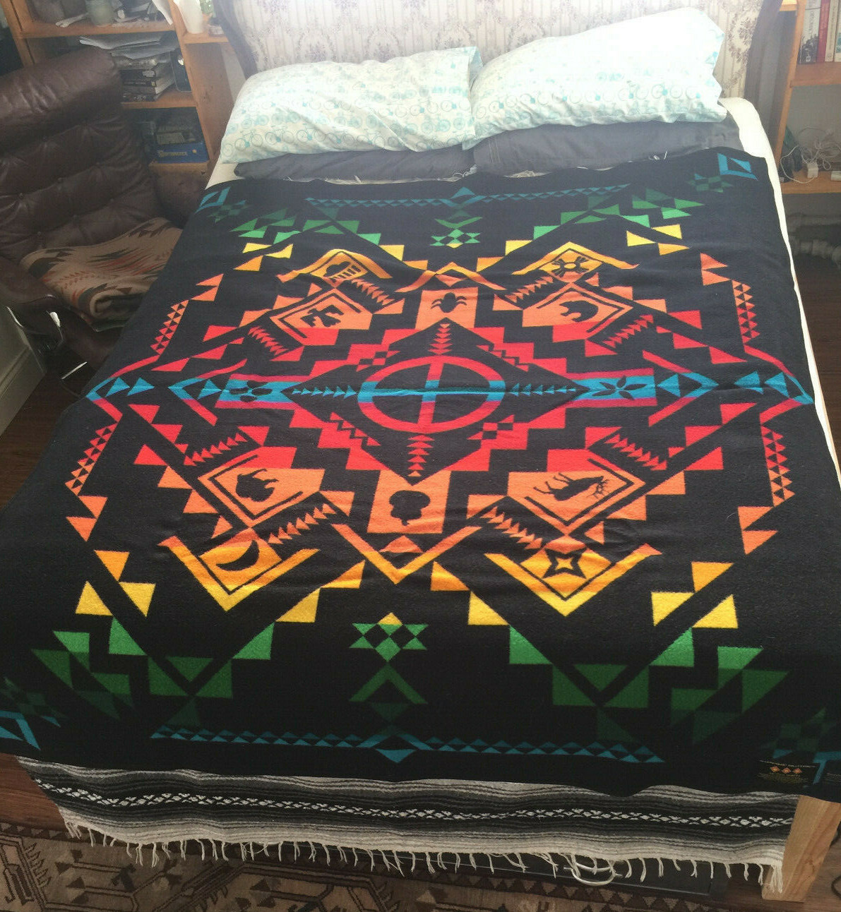 Pendleton Shared Spirits Legendary Collection Wool Blanket Queen 64x80