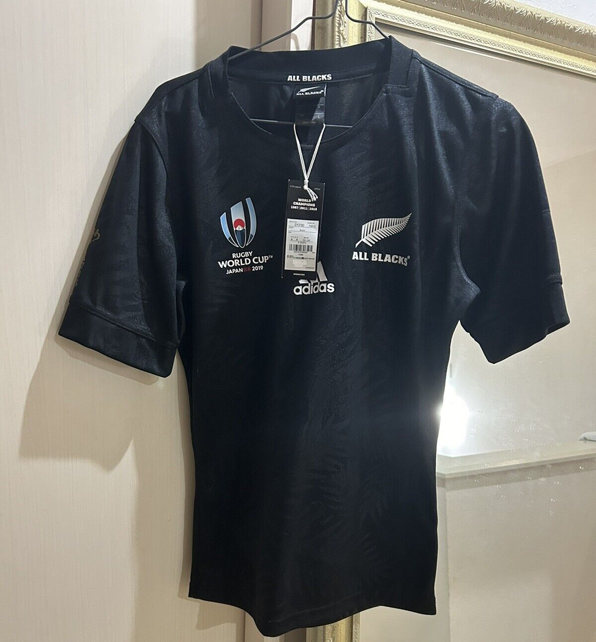 Adidas New Zealand All Blacks 2019 Rugby Jersey on sale at