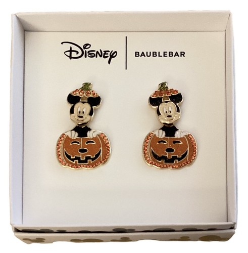 Disney X BAUBLEBAR Mickey in Pumpkin Earrings | eBay