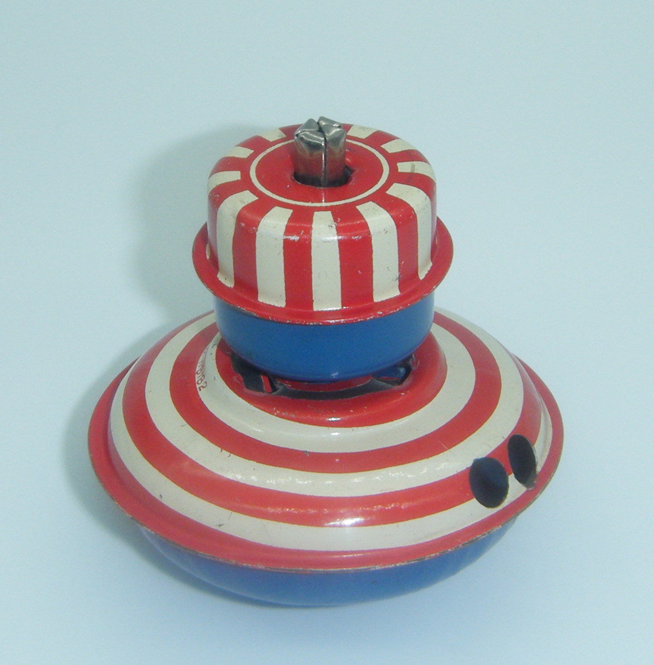 Vintage S.K.K. Japan Tin Spinning Top Pat. #118182 Very Rare