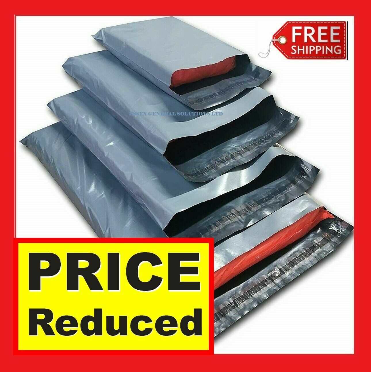 Buy Grey Mailing Bags Strong Poly Postal Post Postage Mail Self Seal All Sizes