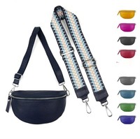ITAL DAMEN LEDER TASCHE Schultergurt GÜRTEL BAUCH BRUST HÜFTE CROSS OVER BODY