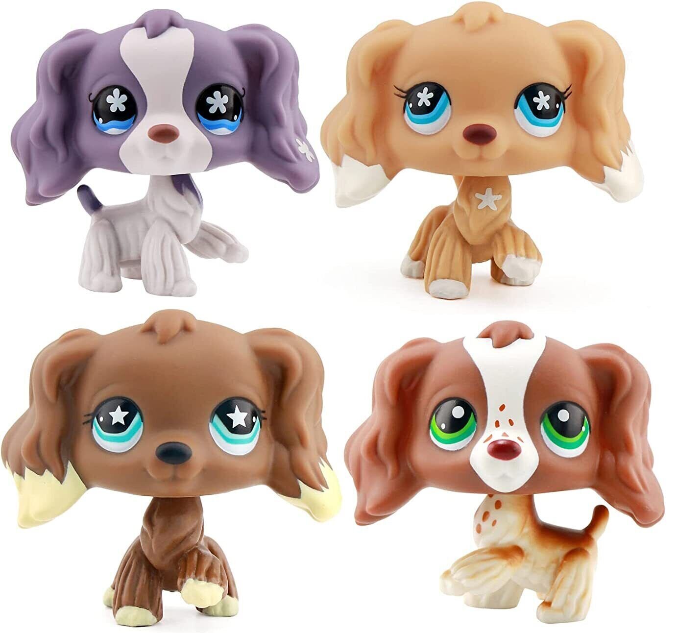 4pcs Pet Shop LPS Cocker Spaniel Set 748 960 156 1209