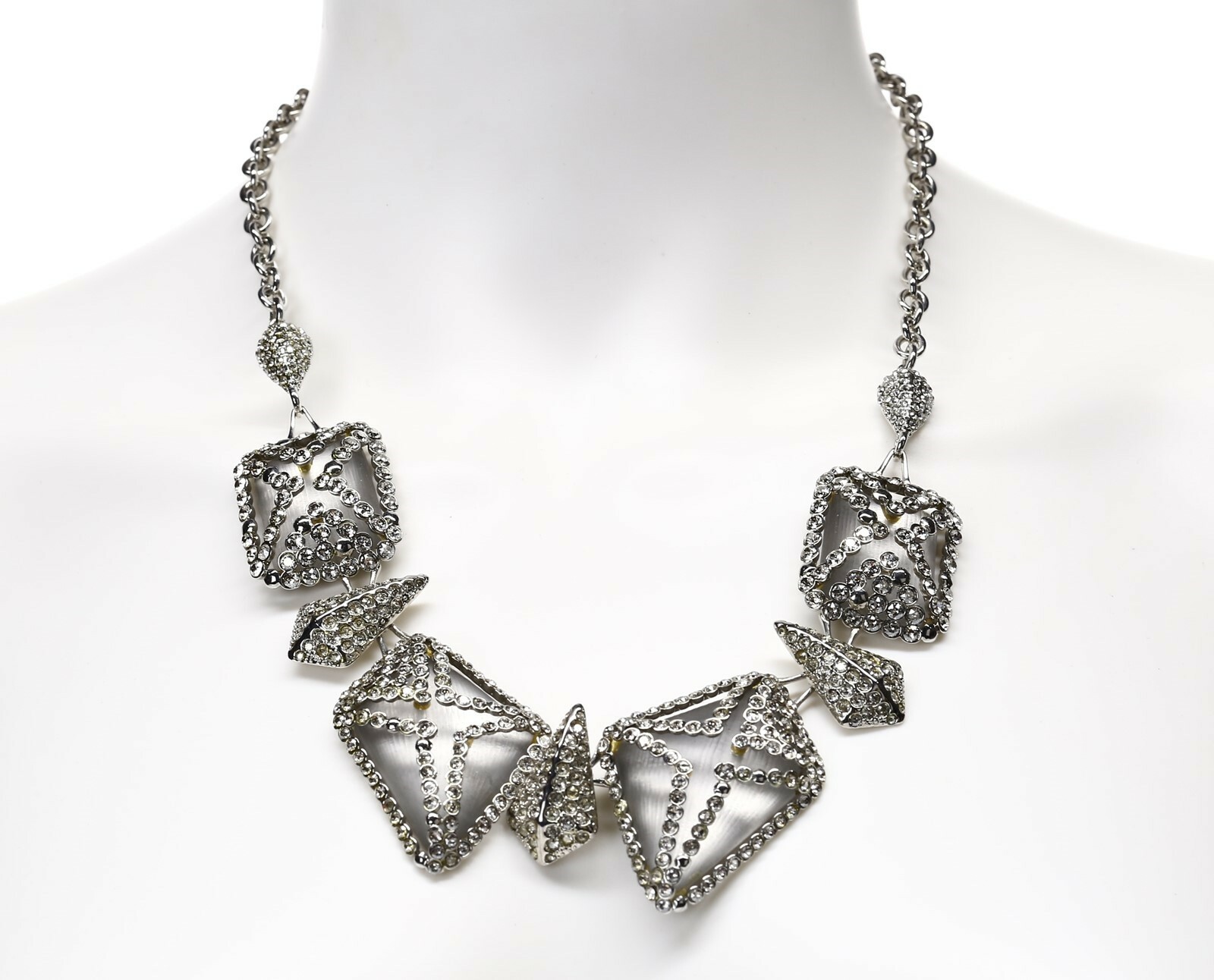 ALEXIS BITTAR Lucite Crystal Statement Necklace 135148