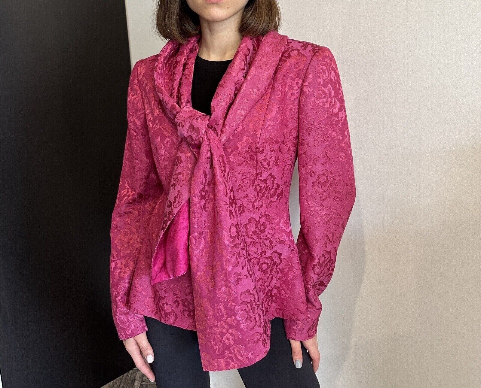1998 Vintage Christian Dior Boutique Pink Blazer Jacket Wool 1998 Vintage Christian Dior Boutique Pink Blazer Jacket Wool