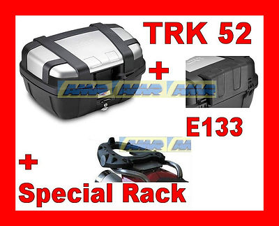 BMW  R  1200  GS  2004-2012  VALIGIA BAULETTO TRK52N + TELAIO SR684 + SPALLIERA