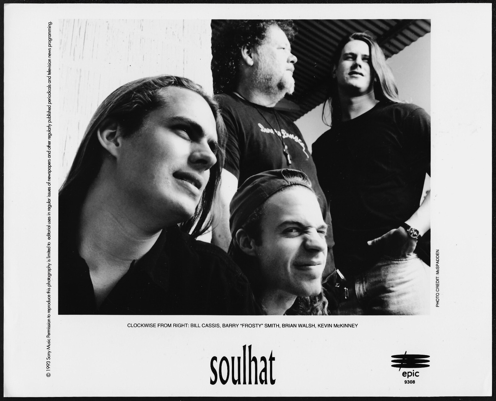 Soulhat 1990s Original Epic Records Photo Psychedelic Blues
