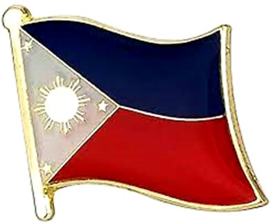 PHILIPPINES badge - Pambansang Watawat ng Pilipinas - Free postage