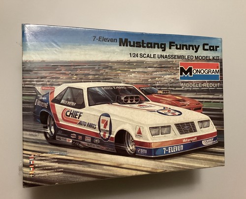 Monogram 1:24 2710 7-Eleven Mustang Funny Car Sealed Kit | eBay