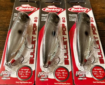 3 Berkley Bullet Pop 80 BHBBP80-DAN Popper Topwater Lures DANALD