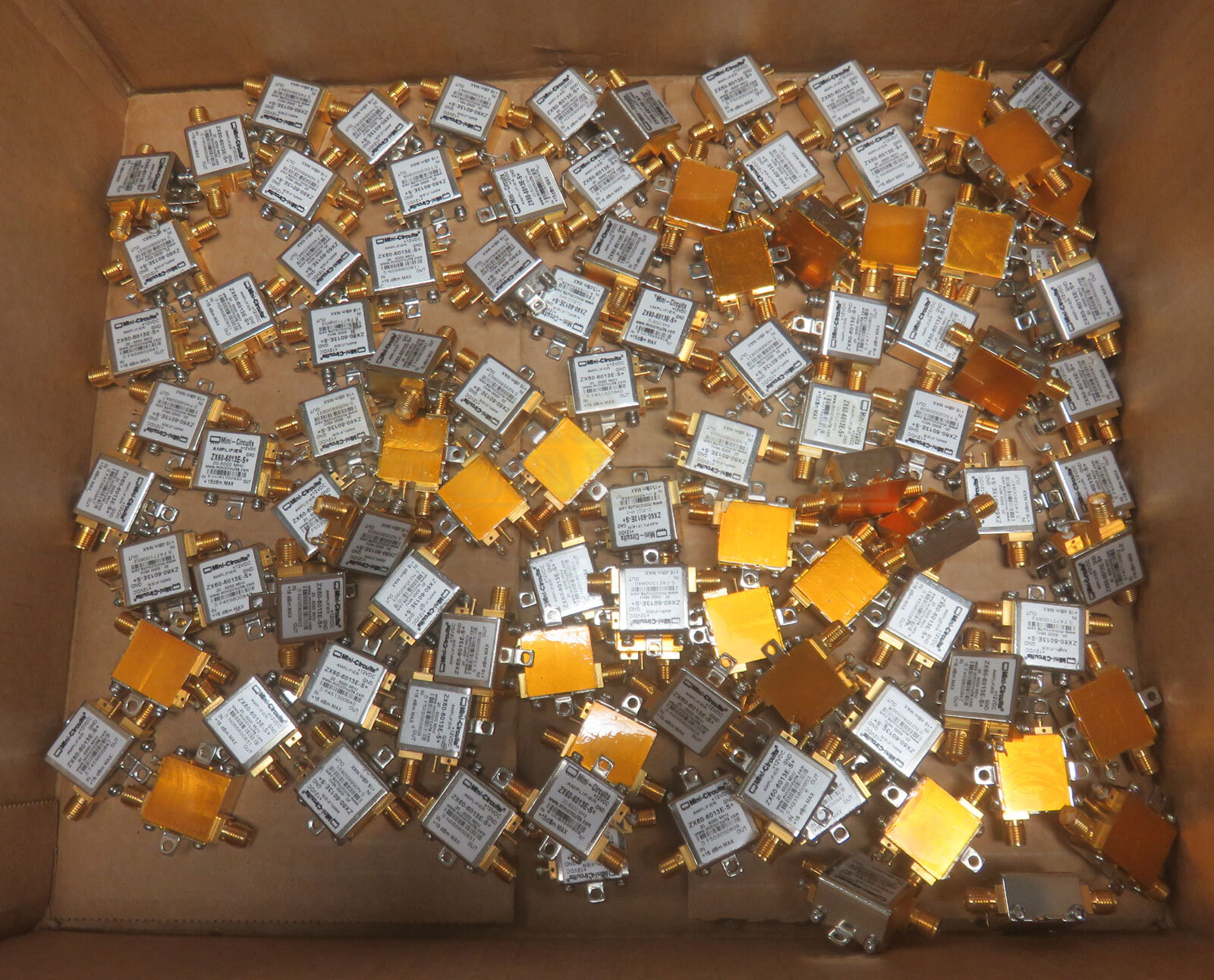 Lot 100 Mini-Circuits ZX60-6013E-S+ 20-6000MHz SMA RF Coaxial Amplifier