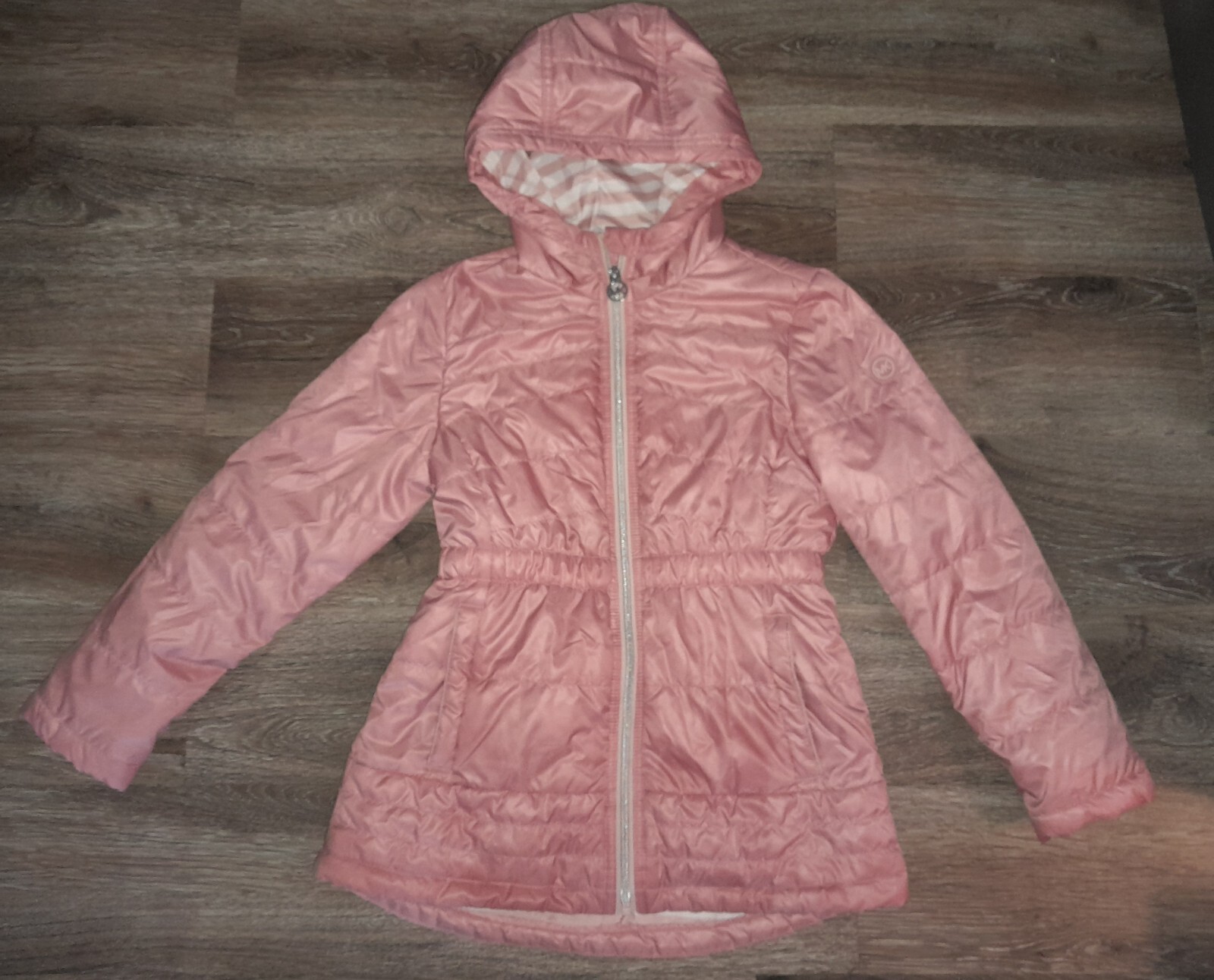 Michael Kors Puffer Coat Girls 10/12 Hooded Parka light