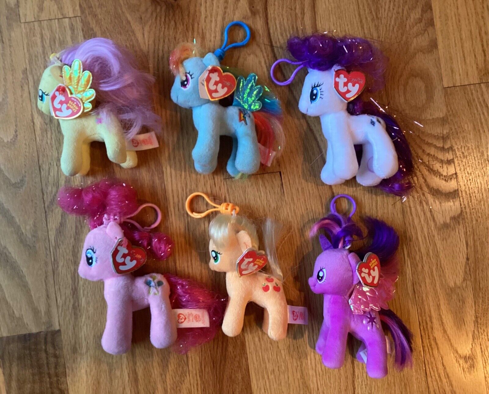 Ty MY LITTLE PONY Keyclips/Keychains Set of 6 with Tags 3 Ty MY LITTLE PONY Keyclips/Keychains Set of 6 with Tags 3