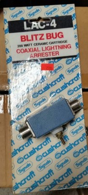 Cushcraft lac-4 200 watt ceramic cartridge coaxial lightning arrester. Buy it now for 29.99