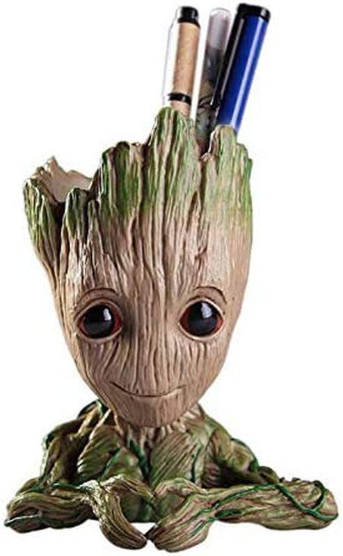 Baby Groot Flowerpot: Tree Man Planter with Drainage Hole | Pencil Pen Holder |