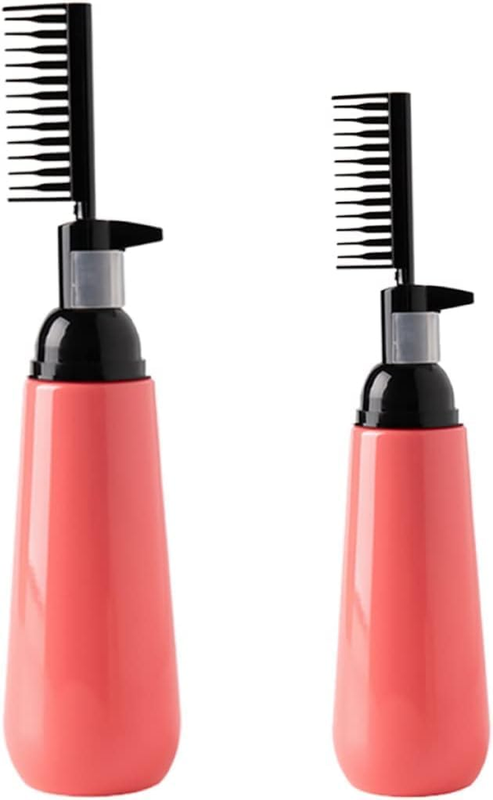 DIY Hair Dye Bottle Comb 2Pcs Barber Hair Salon Root Brush Applicator Root Comb
