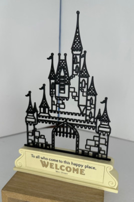 Hallmark Disney Welcome SIGN Cinderella's Castle To All Who Come To Happy Place