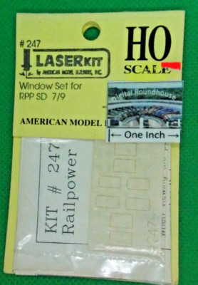 American Model Builders Laserkit HO #247 Window Set for RPP SD 7/9 - More Below