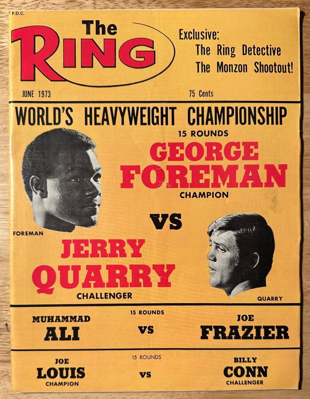 THE RING Magazine - June 1973 Pro Boxing - Frazier, Ali