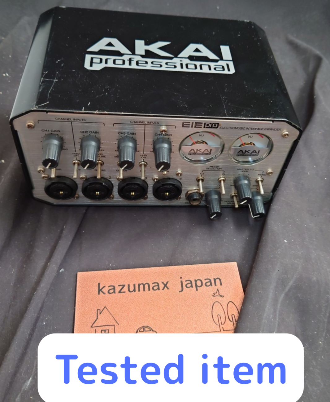 AKAI EIE Pro USB Audio Interface 4 In 4 Out MIDI VU Meter