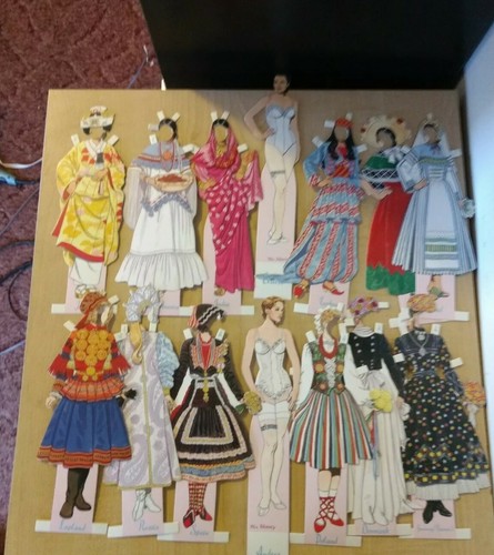 TOM TIERNEY DIECUT PAPER DOLLS BRIDES FROM AROUND THE WORLD 5 NEW IN PKG