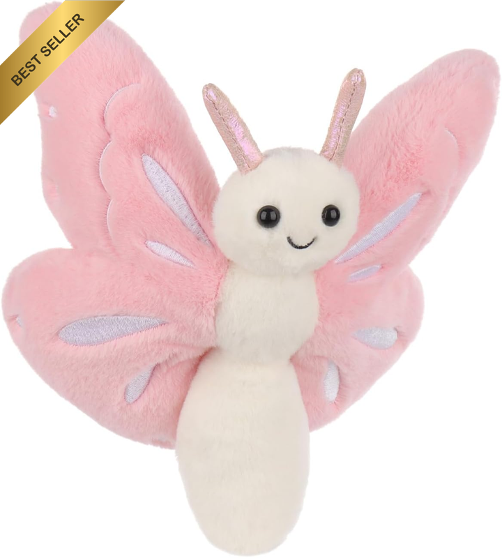 Butterfly-Pink Stuffed Animals for Kids, Soft Cute Plush Toys for Baby Girl and