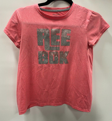 Reebok Pink and Silver T-Shirt for Her-Size Large (12)-Preowned