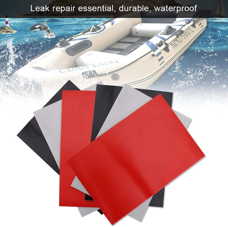 6 Pcs Boat Repair Kit with PVC Patches Set Accessory for Inflatable Boat Kayak