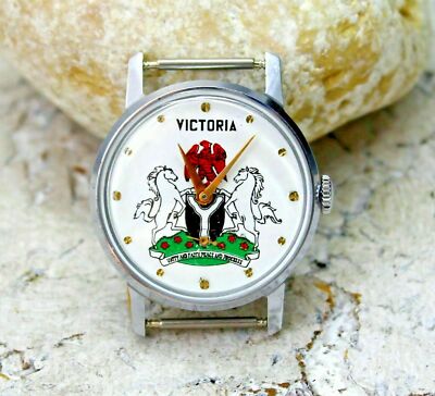 Pobeda Zim Mens Wrist Watch Victoria Analog Vintage watch USSR Rare Gift For Men