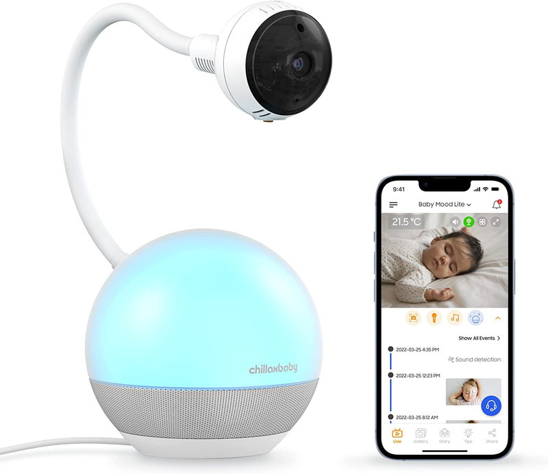 DM600 Baby Mood Lite - Smart Baby Monitor with HD Camera, Te