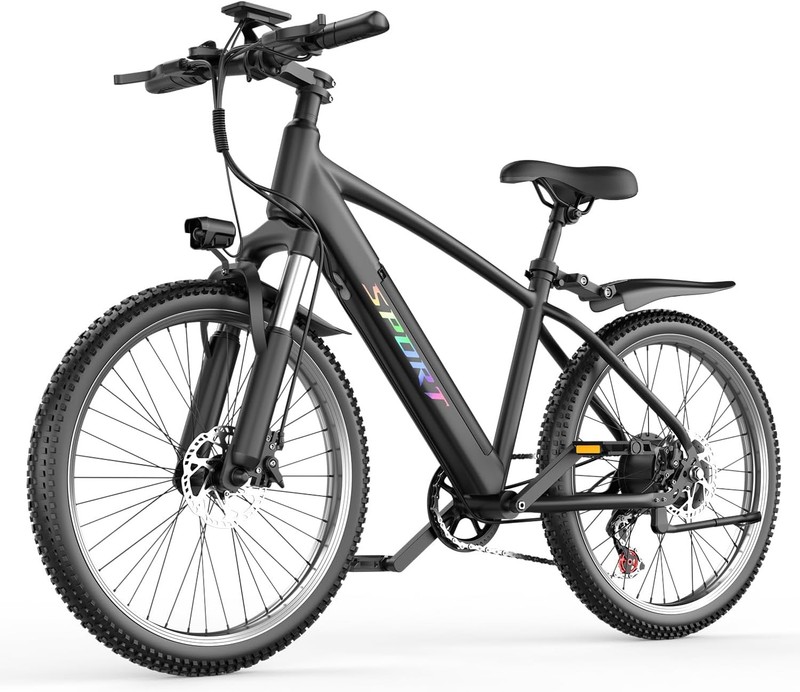 Electric Mountain Bike Peak 1500W 48V 26" City Bike 65