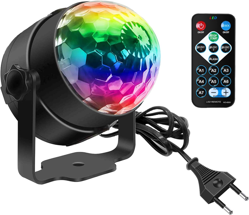 Discokugel, SEBRUANC Disco Lights LED Musikgesteuert DJ Party Licht 360° Rotiere