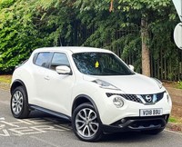 NISSAN JUKE TEKNA 2018 WHITE PETROL 1.6 XTRON AUTOMATIC
