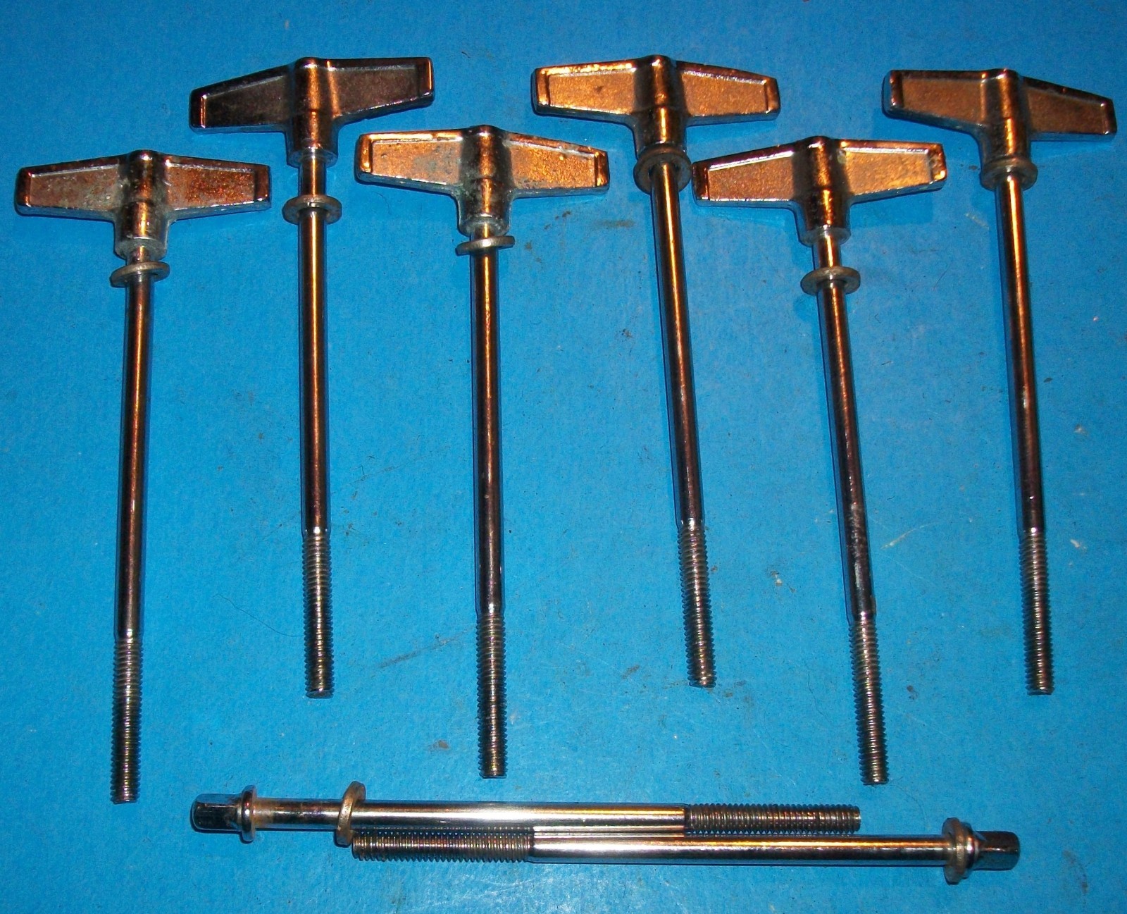 8 Vintage TAMA Superstar, Imperialstar, Swingstar Bass Drum T RODS / T's (Sw97)