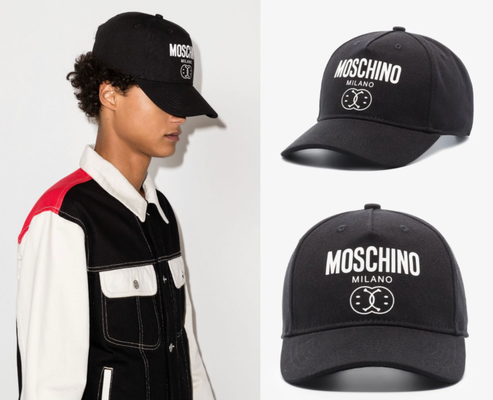 【関税込み】Moschino ブラック Double Smiley フーディ $_57.PNG?set_id=880000500F