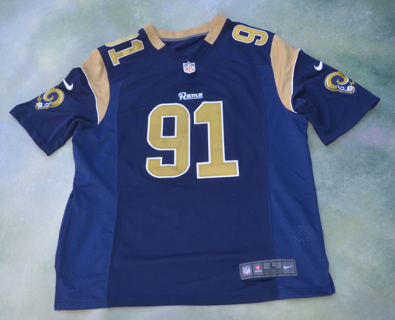 Nike NFL LOSANGELS Rams 91番 ユニフォーム古着 Nike NFL LOSANGELS Rams 91番 ユニフォーム古着 - メルカリ
