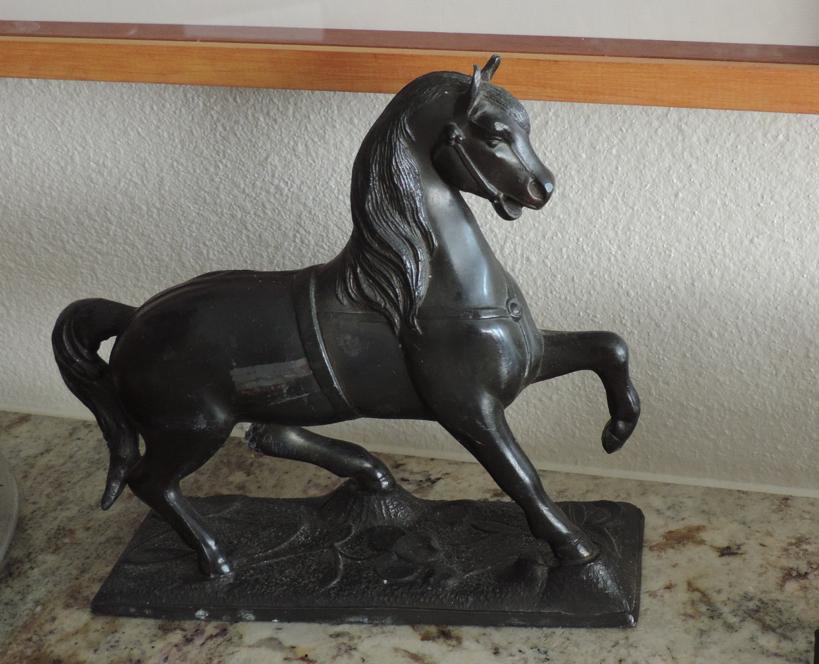 Vintage Door Stopper - Tin Horse with Brass Base  Design - 8