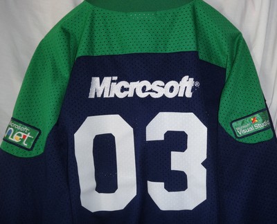 MICROSOFT 2003 Visual Studio .Net Sewn Hockey Jersey Mens Size Large