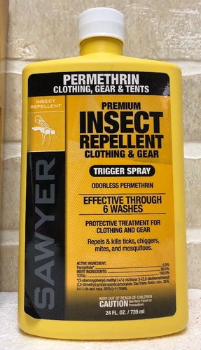 Sawyer SP657 Premium Permethrin Clothing Insect Repellent 24-oz Spray Pump USA