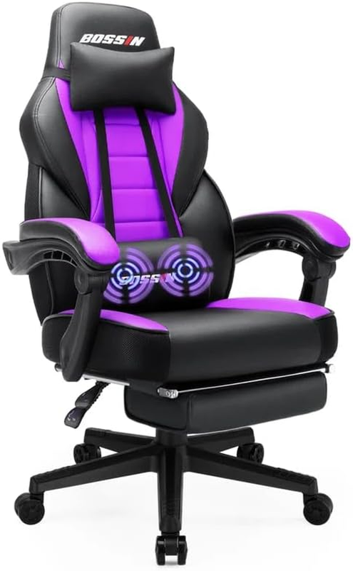  400lbs High back Heavy duty Office gaming Chair Computer with Massage reclining