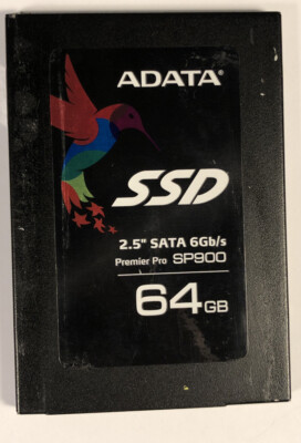 ADATA 64 GB SSD Solid State Drive 2.5'' SATA 6Gb/s Premier Pro SP900