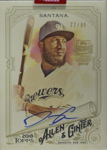 2019 Topps Archives Signature Series Active Player Edition Buybacks - Domingo Santana #18AG-274