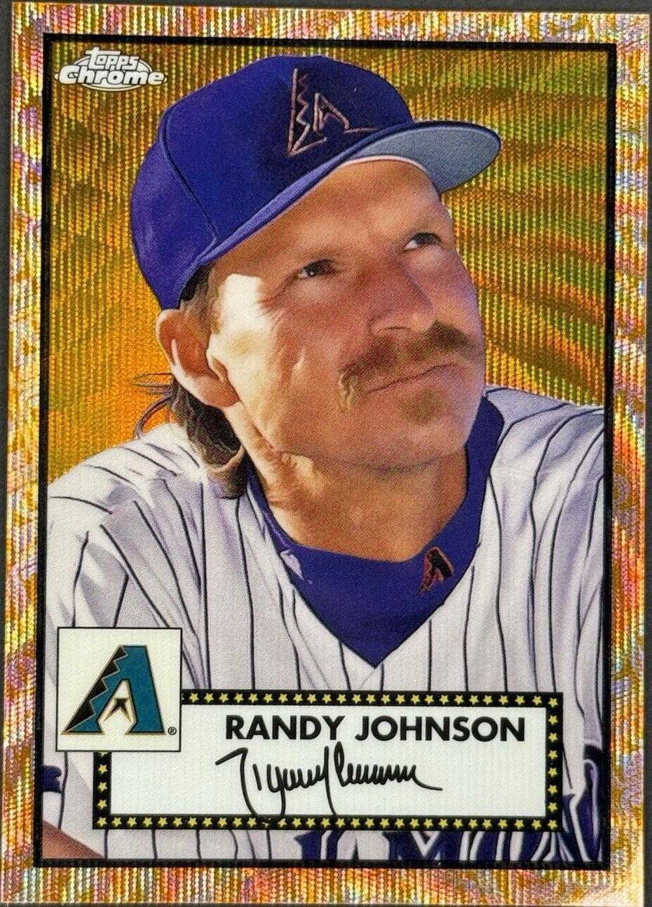 2021 Topps Chrome Platinum Anniversary - Randy Johnson #494 Gold & Rose ...