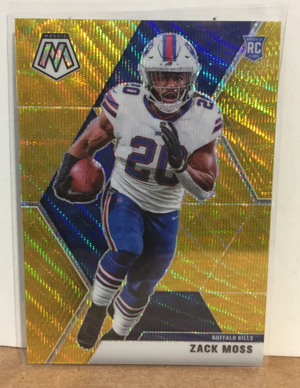 Zack Moss 2020 Panini Mosaic Rookie Gold Prizm China Tmall