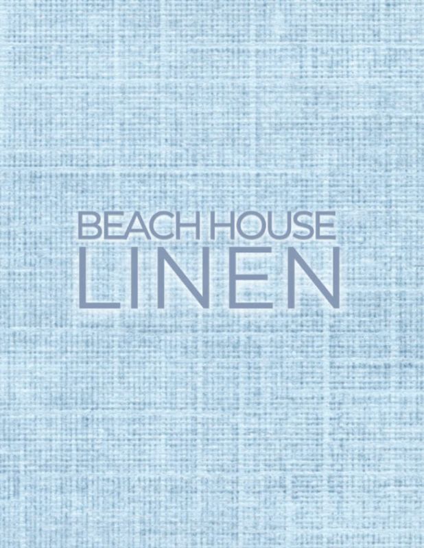 Beach House Linen: Decorative Stacking Book for Coffee Tables & Bookshelves | Pe
