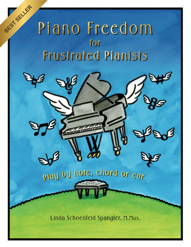 Piano Freedom for Frustrated Pianists: Play by Note, Chord or Ear