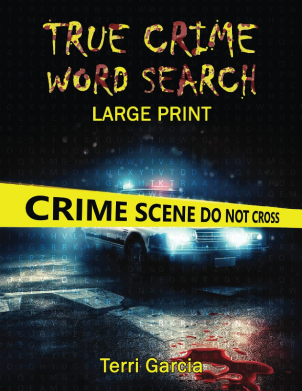 True Crime Word Search Large Print