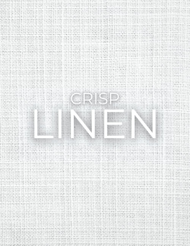 Crisp Linen: White Decorative Stacking Book for Display on Coffee Tables & Books