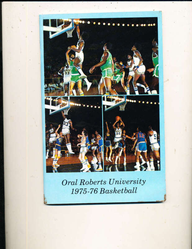 1975 - 1976 Oral Roberts University Basketball Press Guide Bkbx11
